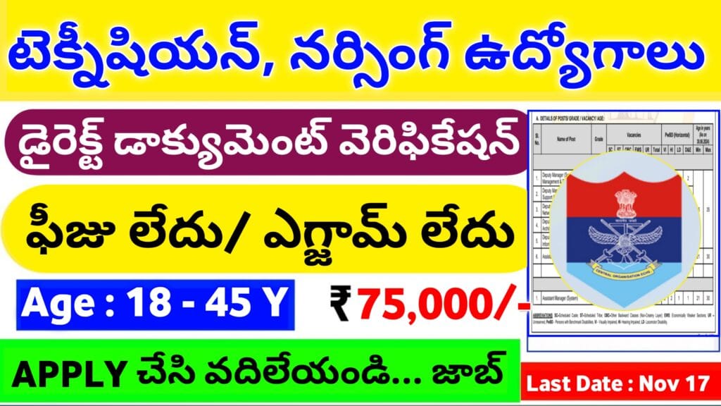 Health Scheme Medical Officer and Nursing Jobs 2024 In Telugu