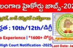 Telangana Judicial Ministerial and Subordinate Service Recruitment Notification 2025