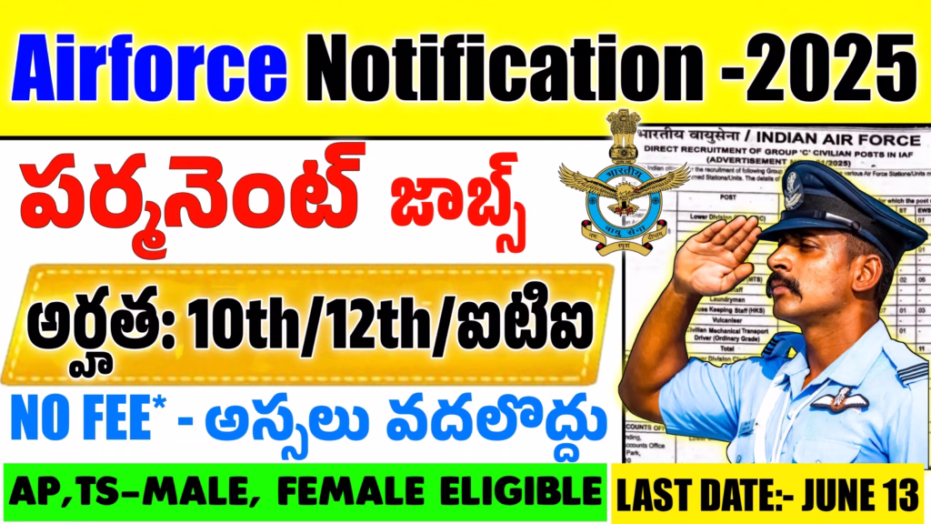 Indian Air Force Group C Recruitment 2025