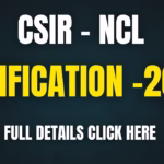 CSIR NCL Recruitment 2025