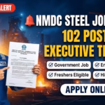 NMDC Steel Limited Executive Trainee Notification 2026